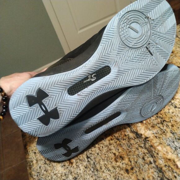 Under Armour Curry 3 Black Carolina Blue 1269279-004 Basketball Shoes Sz 13 main image 5